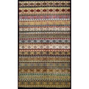3×5 Feet Multicolor Hand Knotted Zanjeera Wool Carpet