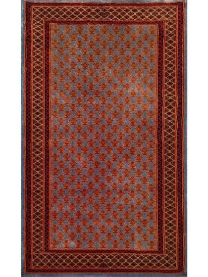 3×5 Feet Hand Knotted Lichi Wool Carpet Royal Grey