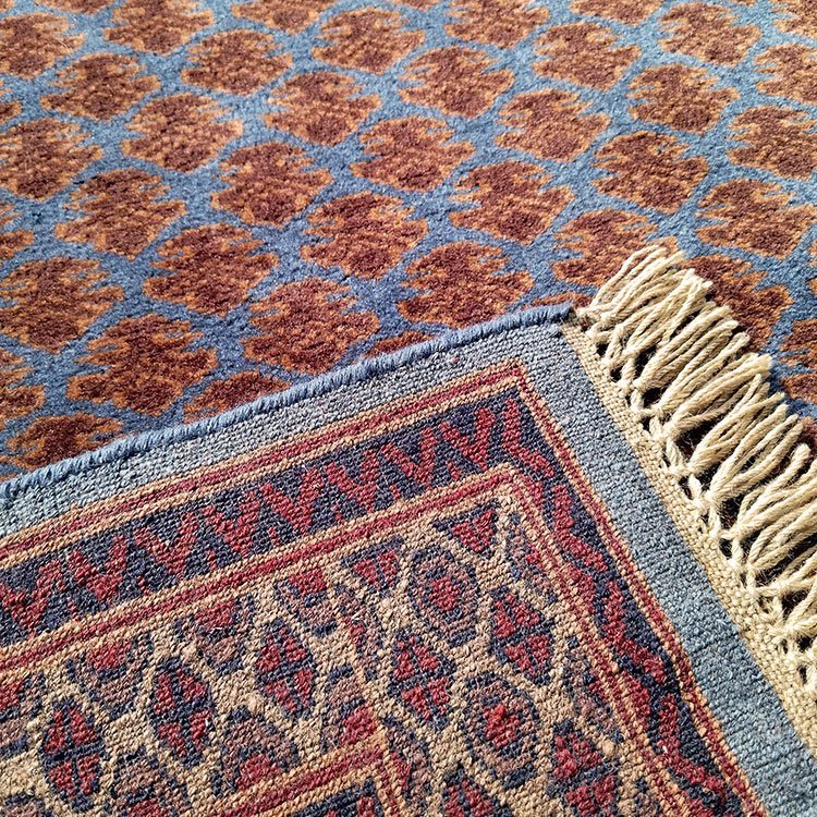 3×5 Feet Hand Knotted Lichi Wool Carpet Royal Grey - Image 4