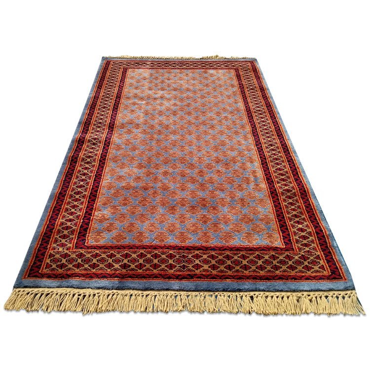 3×5 Feet Hand Knotted Lichi Wool Carpet Royal Grey - Image 2