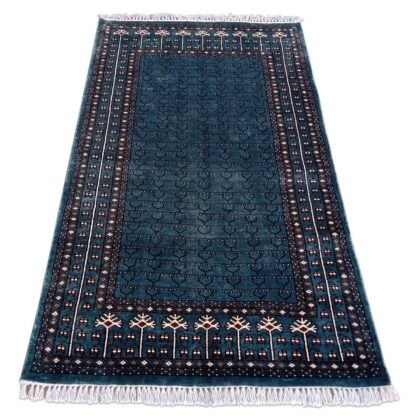 3×5 Feet Royal Grey Hand Knotted Parda Carpet