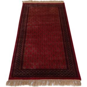 3×5 Feet Hand Knotted Lichi Wool Carpet Red