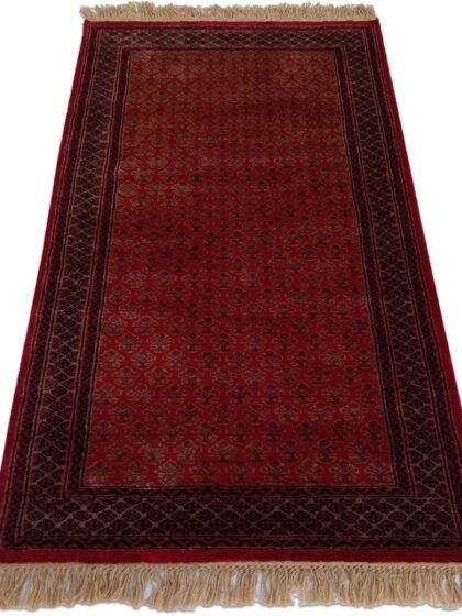 3×5 Feet Hand Knotted Lichi Wool Carpet Red