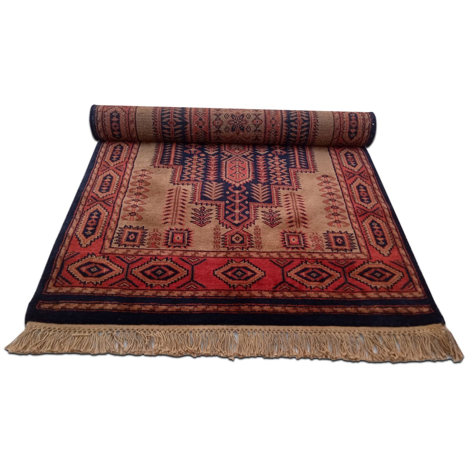 3×5 Feet Hand Knotted Wool Carpet Black & Brown - Image 4
