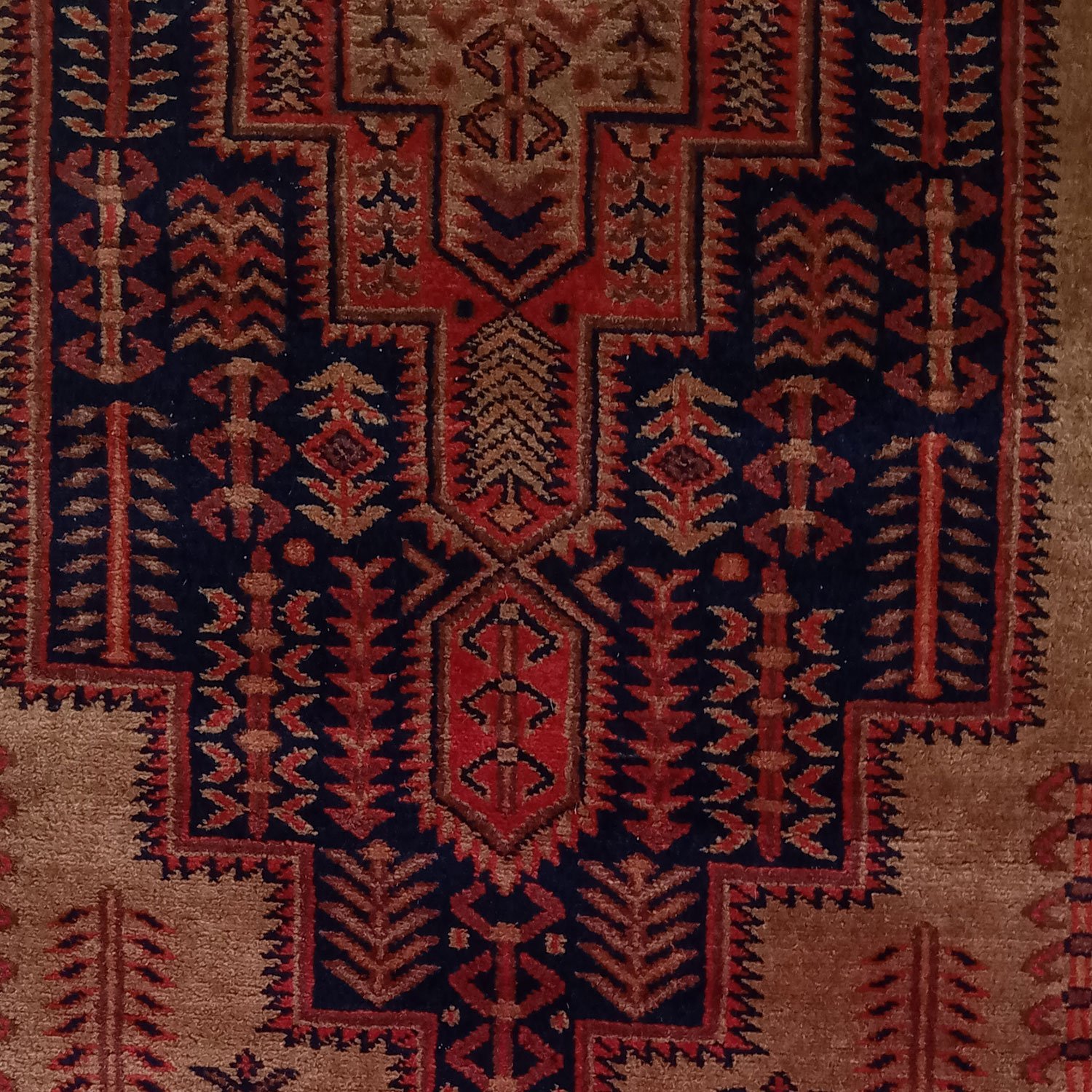 3×5 Feet Hand Knotted Wool Carpet Black & Brown - Image 3