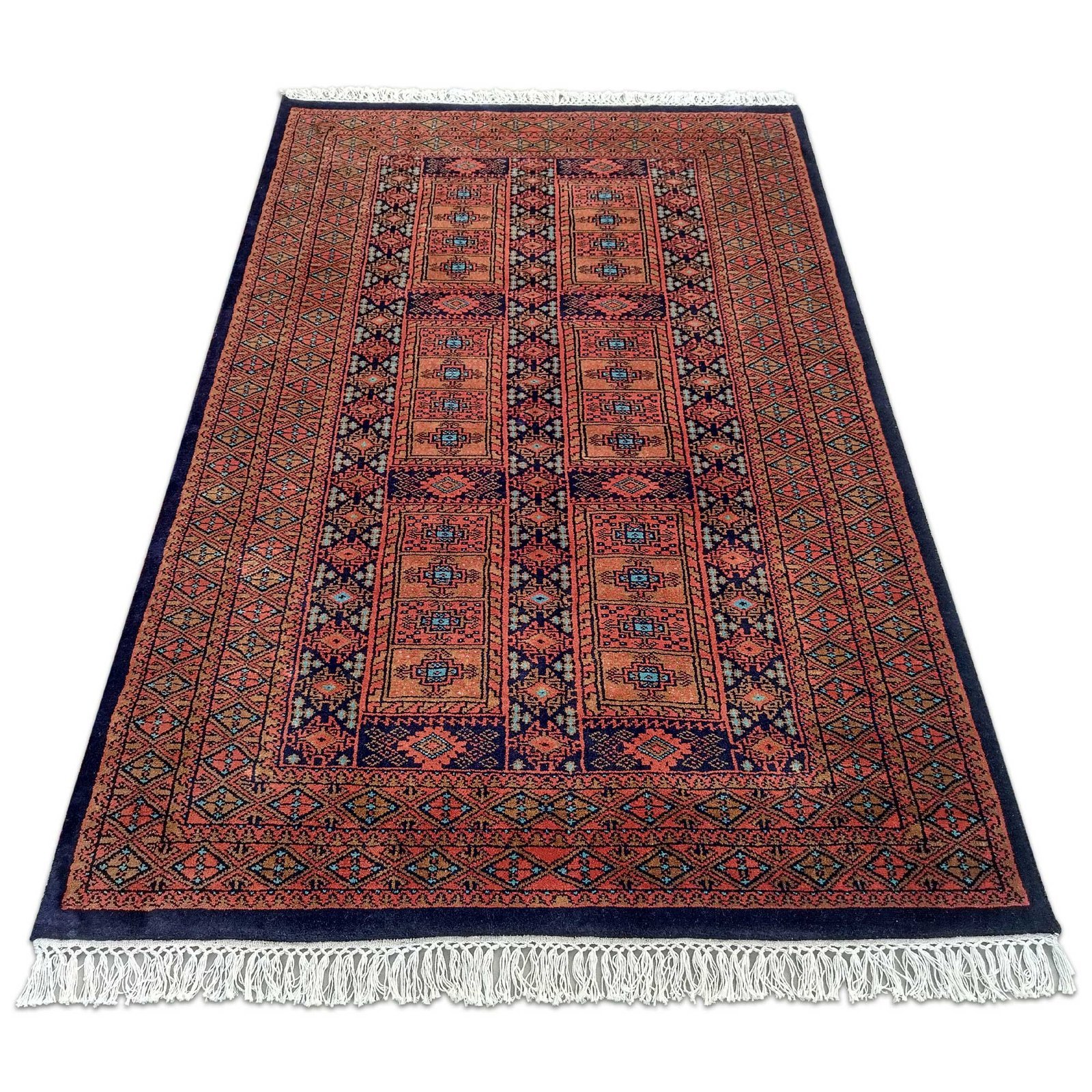 4x6 ft Black Hand Knotted Wool Carpet - Image 2
