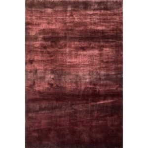 4x6 Handmade Hand Knotted Bamboo Silk Carpet Grass Maroon