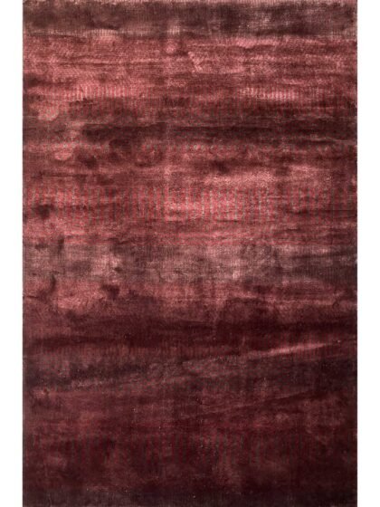 4x6 Handmade Hand Knotted Bamboo Silk Carpet Grass Maroon