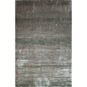 4x6 ft Hand Knotted Modern Carpet Beige Grass Design