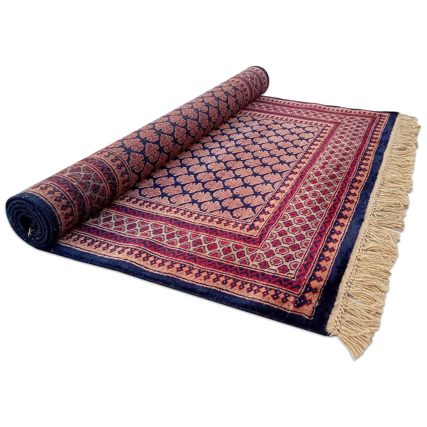 4×6 Feet Black Hand Knotted Wool Carpet Lichi - Image 5