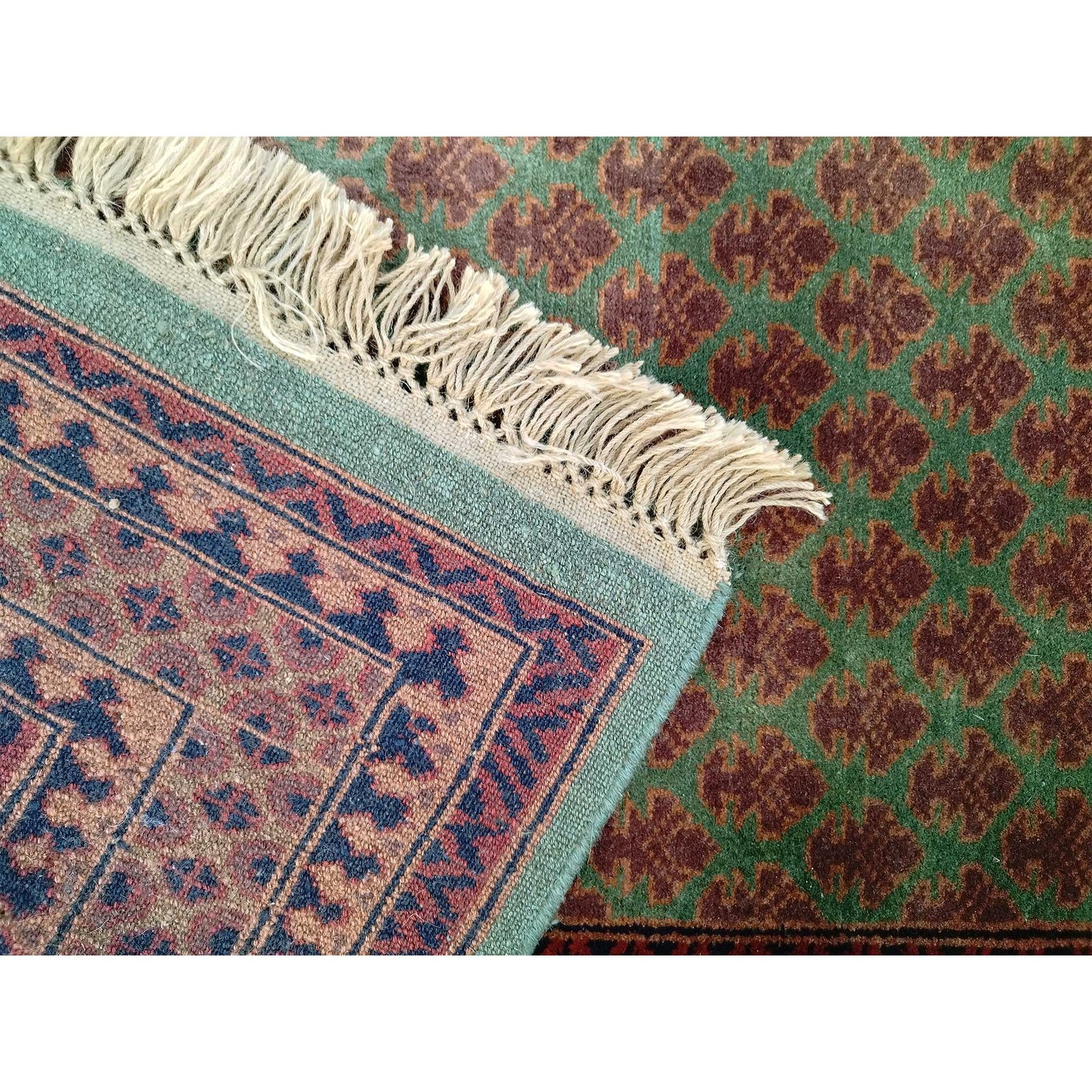 4x6 Feet Hand Knotted Green Carpet Lichi (Wool) - Image 7
