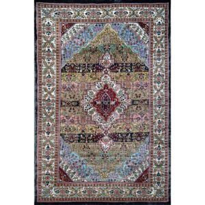 4x6 feet Hand Knotted Bamboo Silk Carpet Traditional Floral Shiny