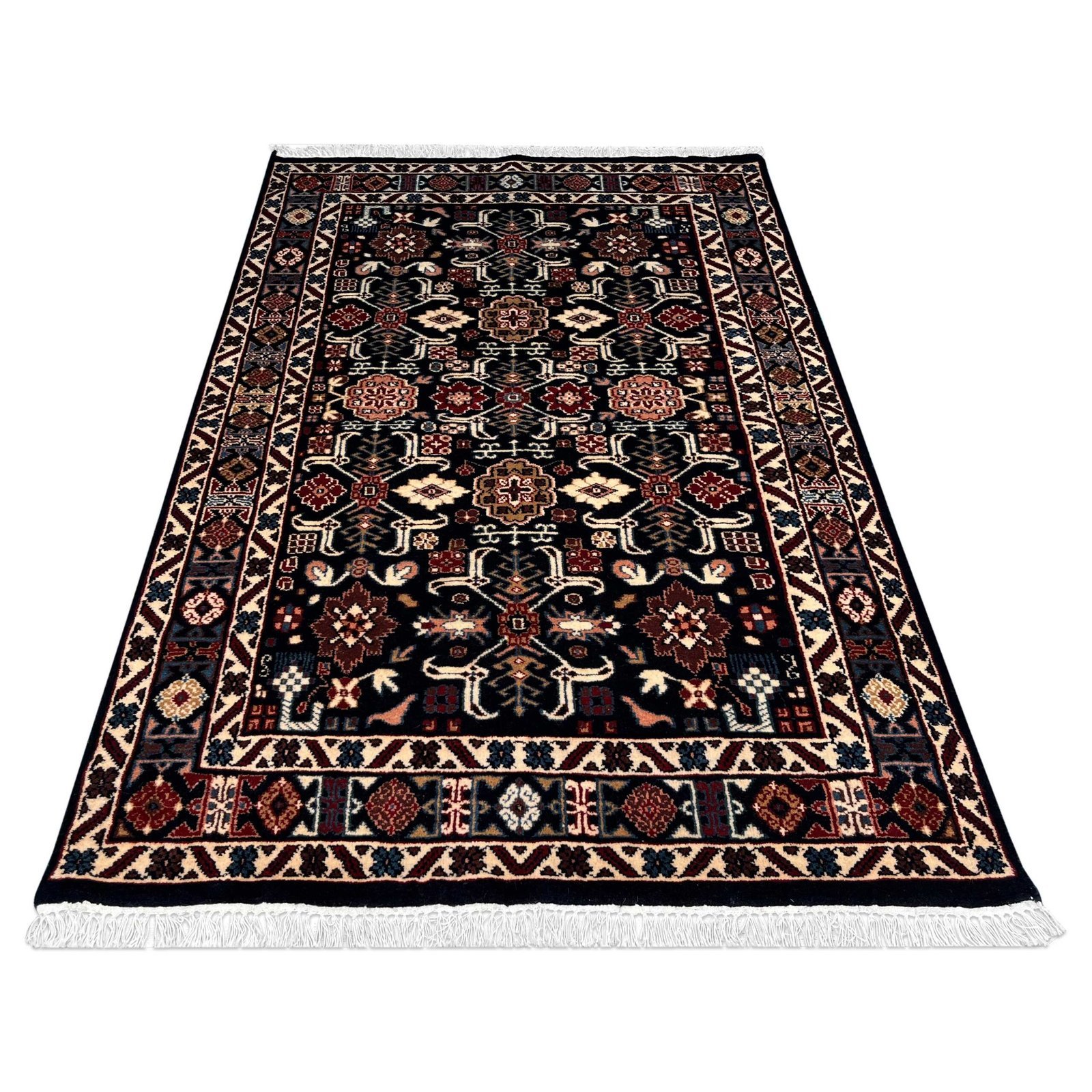 4x6 ft Hand Knotted Wool Carpet Black Rooz - Image 2