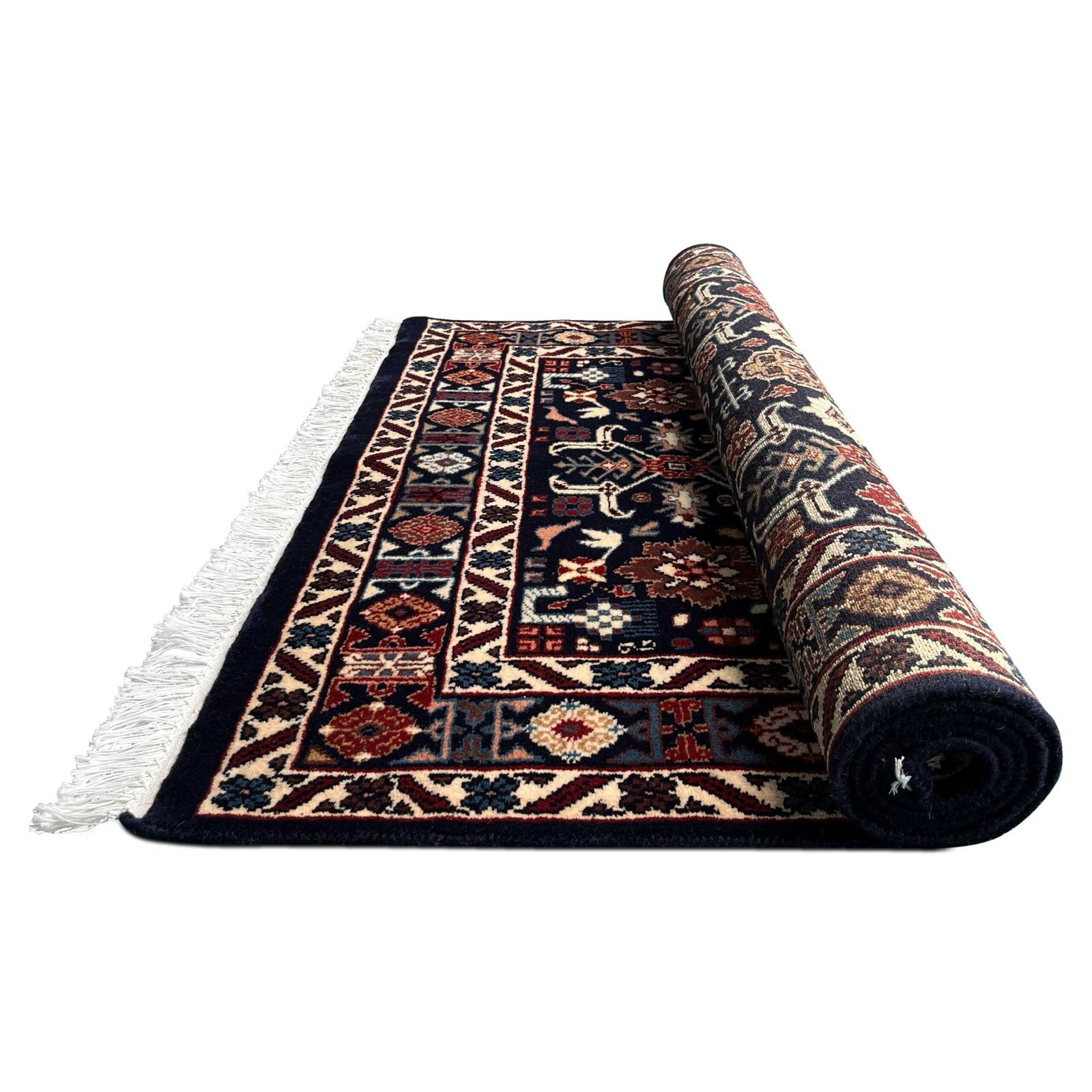 4x6 ft Hand Knotted Wool Carpet Black Rooz - Image 3