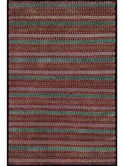 4x6 ft Black Hand Knotted Wool Carpet