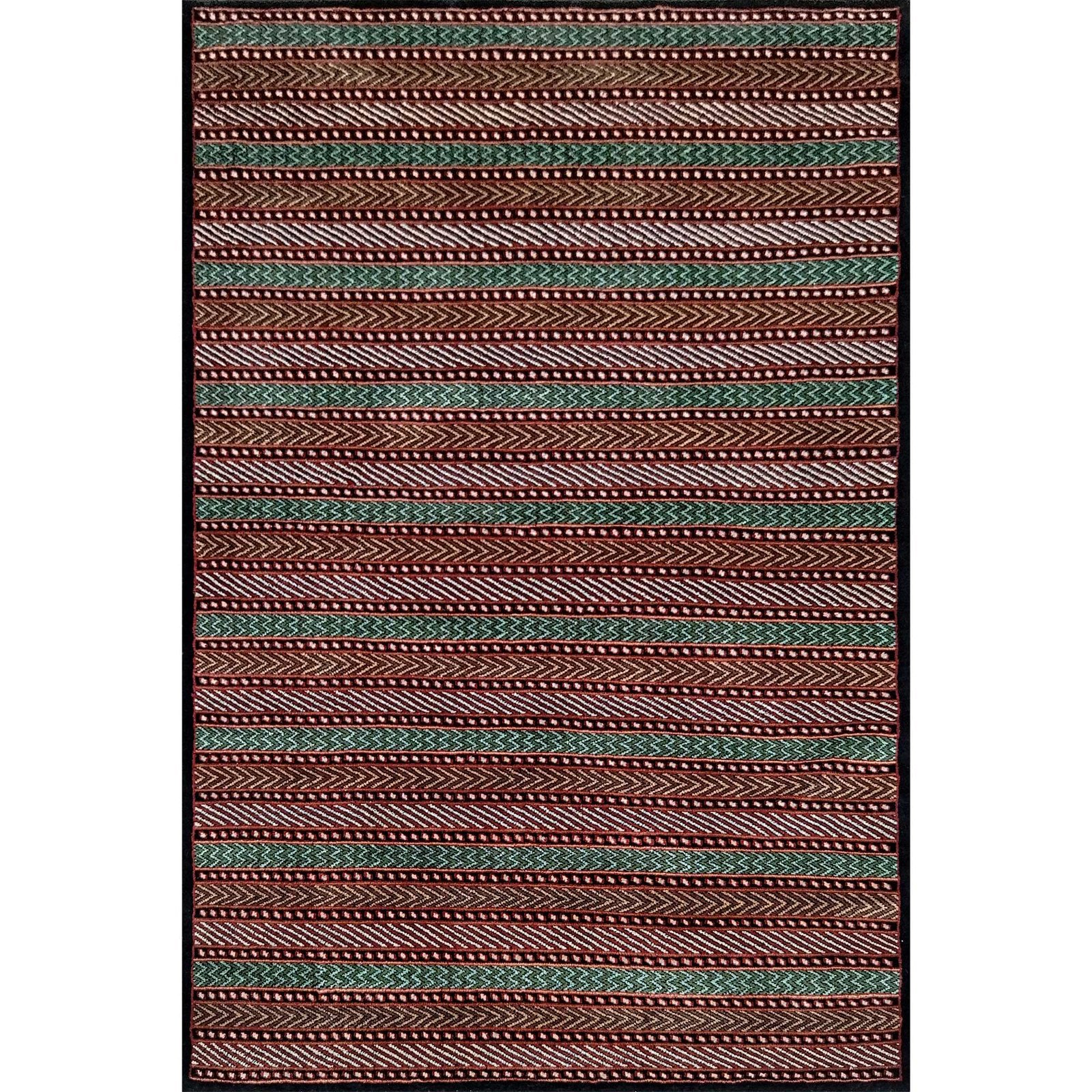 4x6 ft Black Hand Knotted Wool Carpet