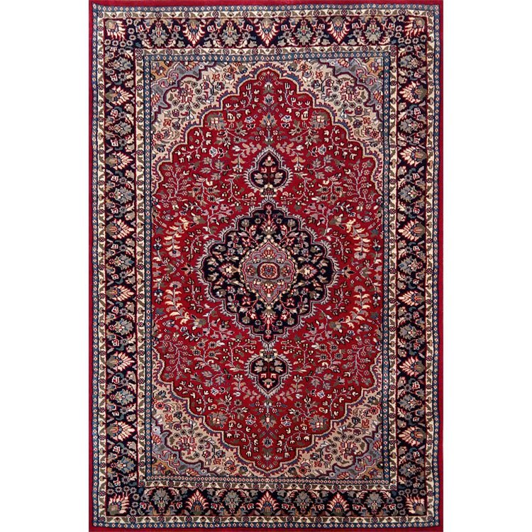 4x6 feet Hand Knotted Persian Wool Carpet Red