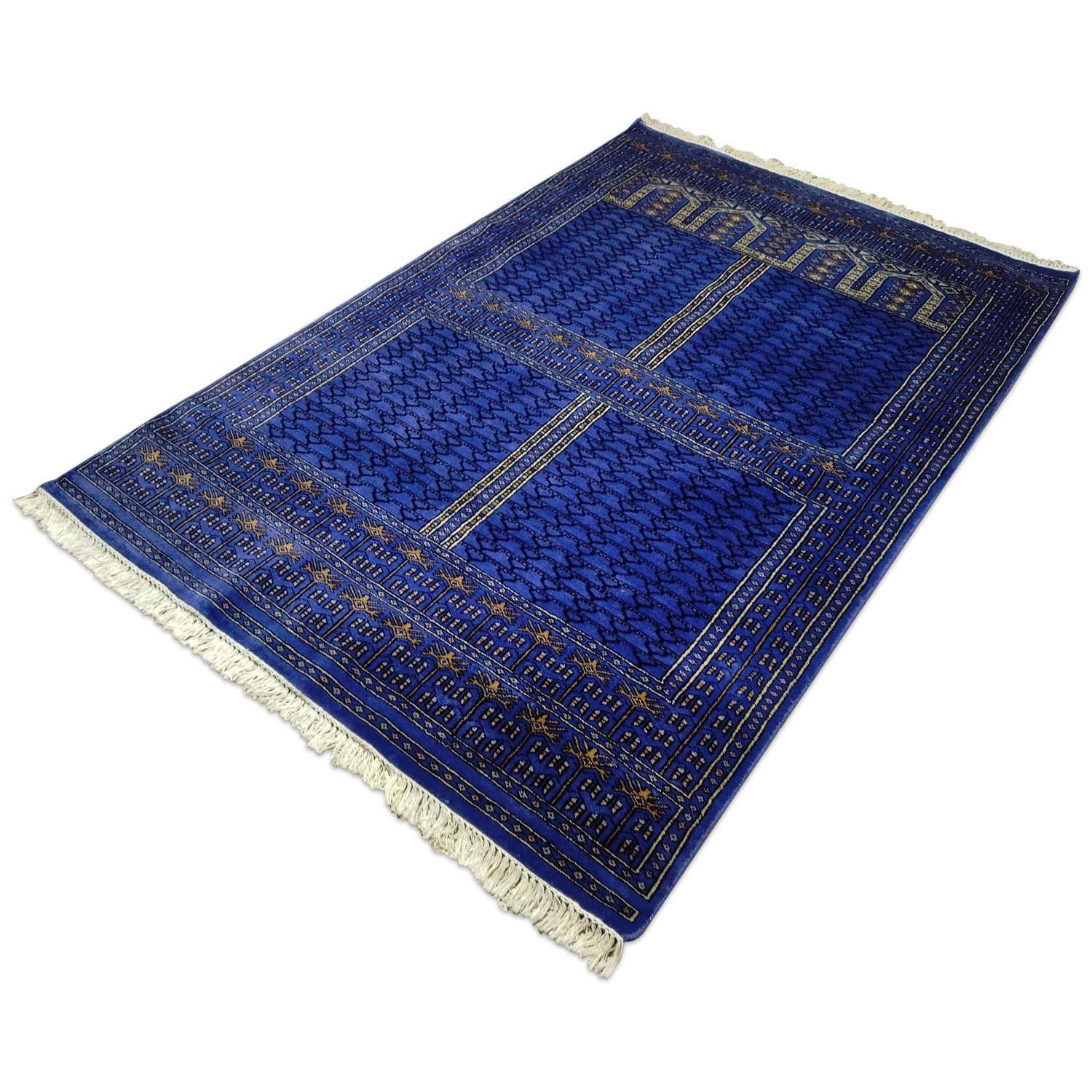 5×7 feet Purple Hand Knotted Parda Carpet Wool - Image 3