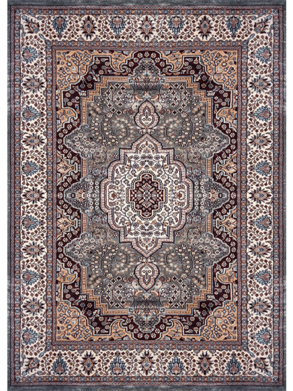 5×7 feet Grey Hand Knotted Persian Carpet Bamboo Silk