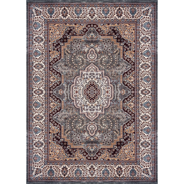 5×7 feet Grey Hand Knotted Persian Carpet Bamboo Silk