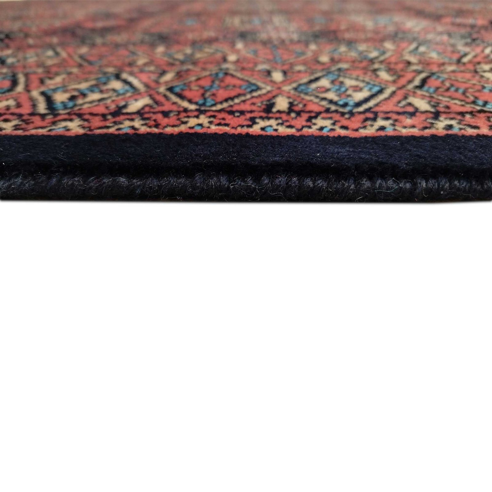 6x9 Feet Hand Knotted Wool Carpet Black & Brown - Image 5