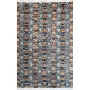 6x9 ft Hand Knotted Woolen Carpet Gray Chin
