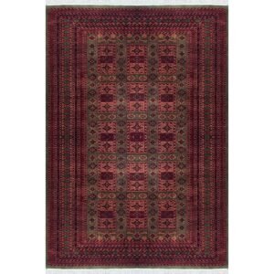 6x9 ft Hand-knotted Woolen Carpet Dubba Green