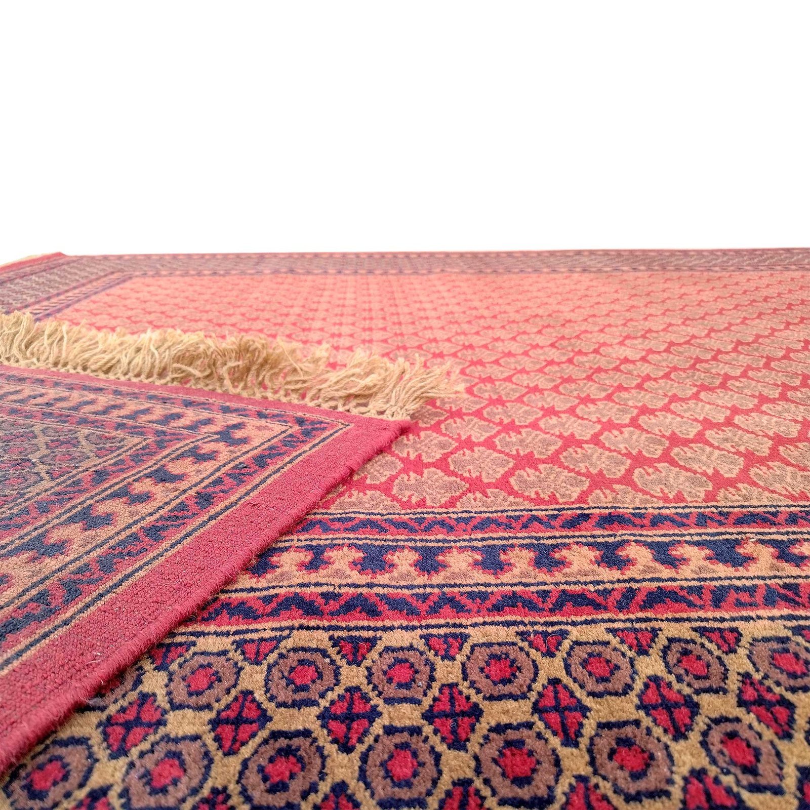 6x9 ft Hand Knotted Red Wool Carpet - Image 4