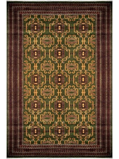6x9 ft Hand Knotted Woolen Carpet Palace Green