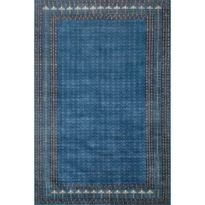 6×9 Feet Royal Grey Hand Knotted Parda Wool Carpet