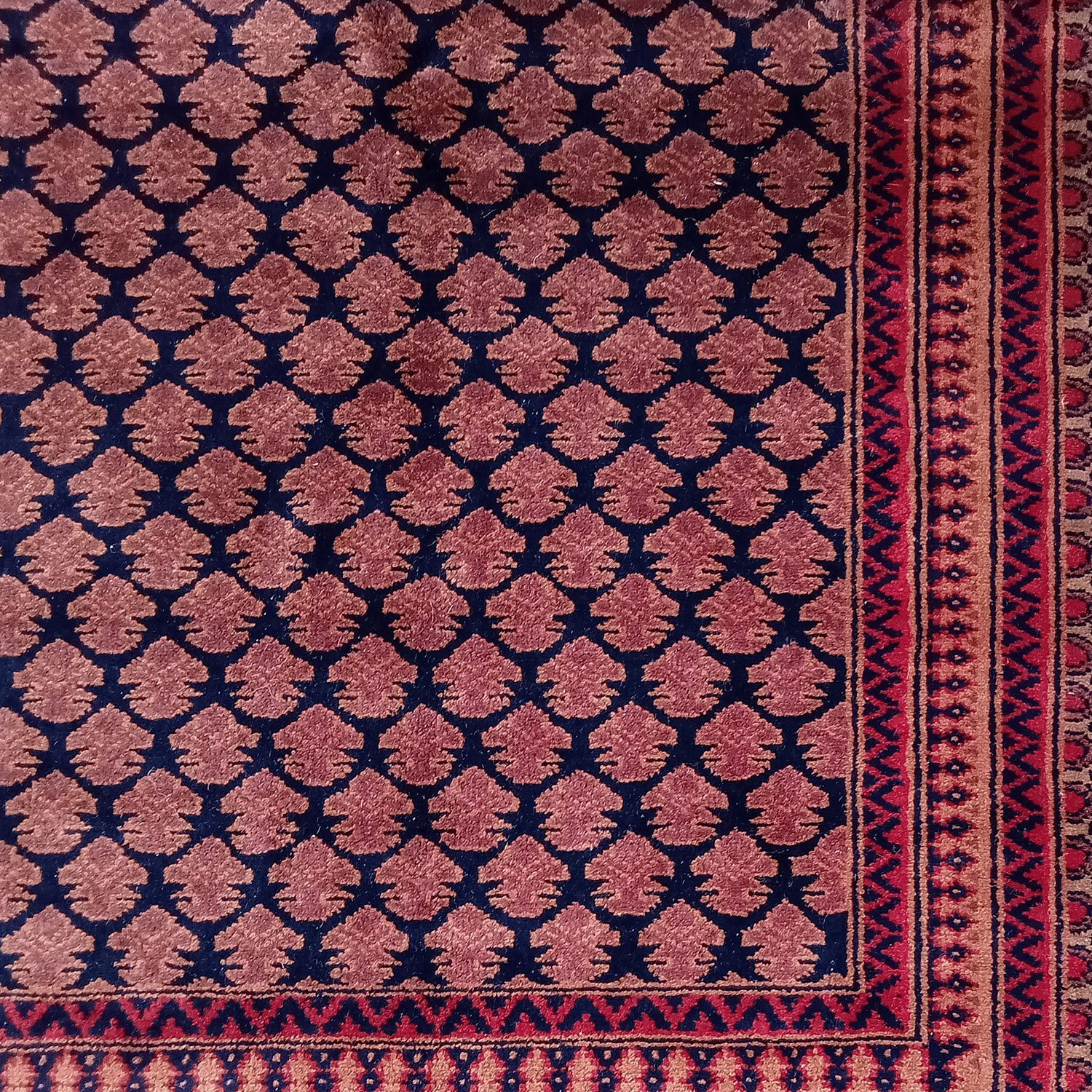 6x9 Feet Handmade Wool Carpet Royal Black Lichi Hand Knotted Carpet Traditional Luxury - Image 5