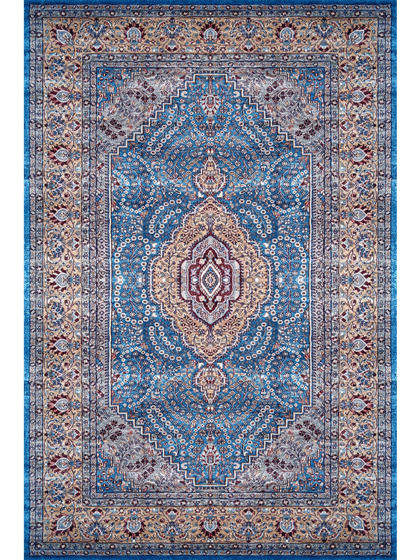 6×9 Feet Handmade Carpet Royal Blue Hand Knotted Persian Carpet