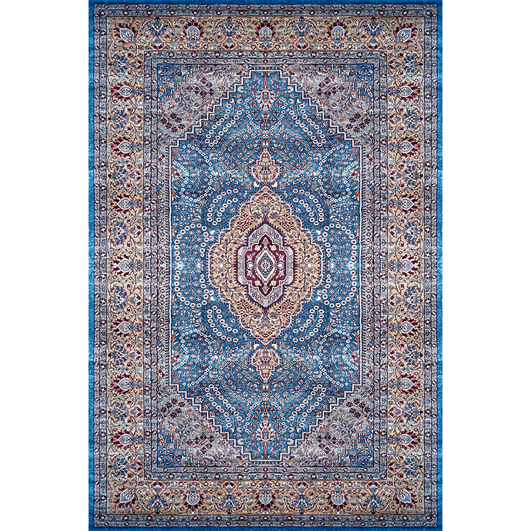6×9 Feet Handmade Carpet Royal Blue Hand Knotted Persian Carpet