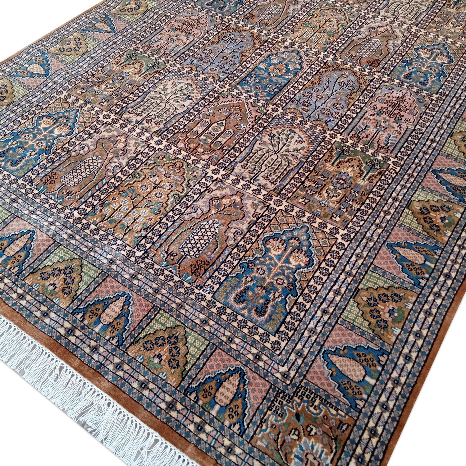 6×9 Feet Handmade Carpet Royal Yellow Hand Knotted Hamadan Wool Carpet - Image 3