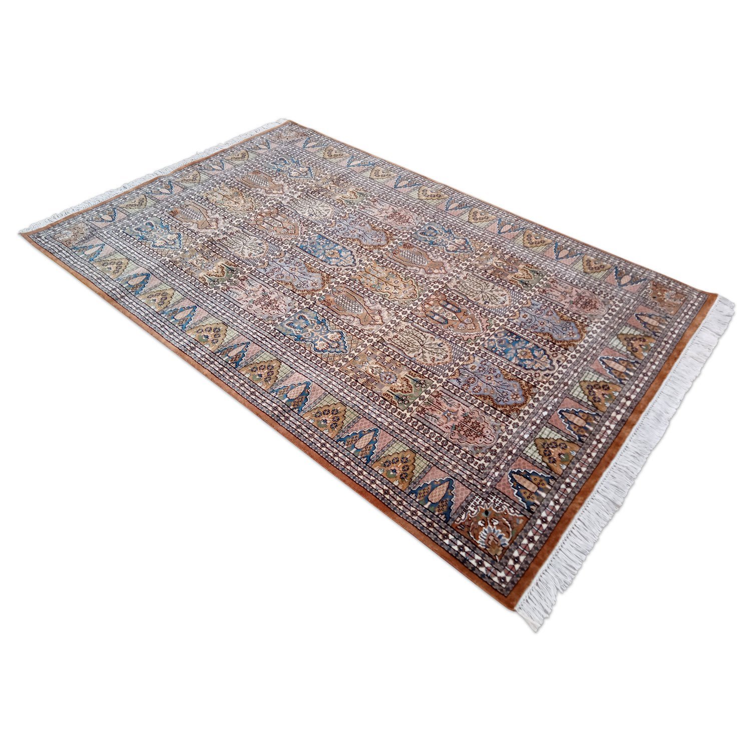 6×9 Feet Handmade Carpet Royal Yellow Hand Knotted Hamadan Wool Carpet - Image 4