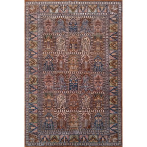 6×9 Feet Handmade Carpet Royal Yellow Hand Knotted Hamadan Wool Carpet