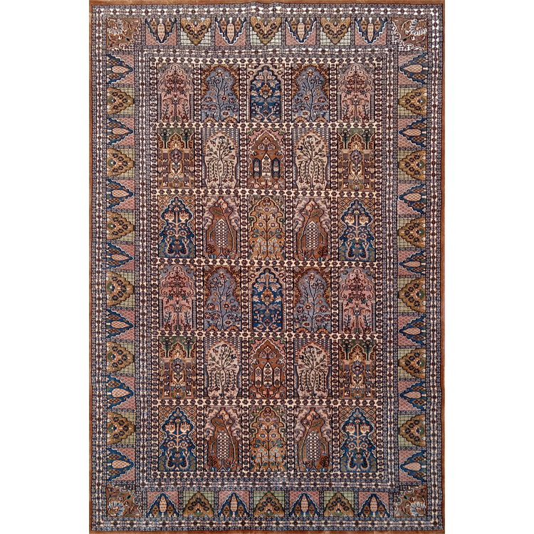 6×9 Feet Handmade Carpet Royal Yellow Hand Knotted Hamadan Wool Carpet