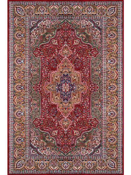 6×9 Feet Handmade Wool Carpet Royal Red Hand Knotted Indo-persian Carpet