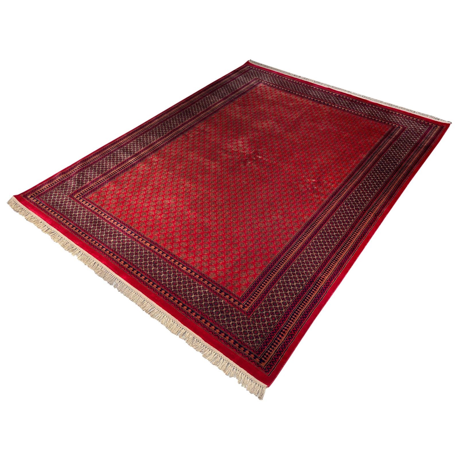 8x10 ft Hand Knotted Wool Carpet – Red Lichi Design | Luxurious Handmade Carpet - Image 5
