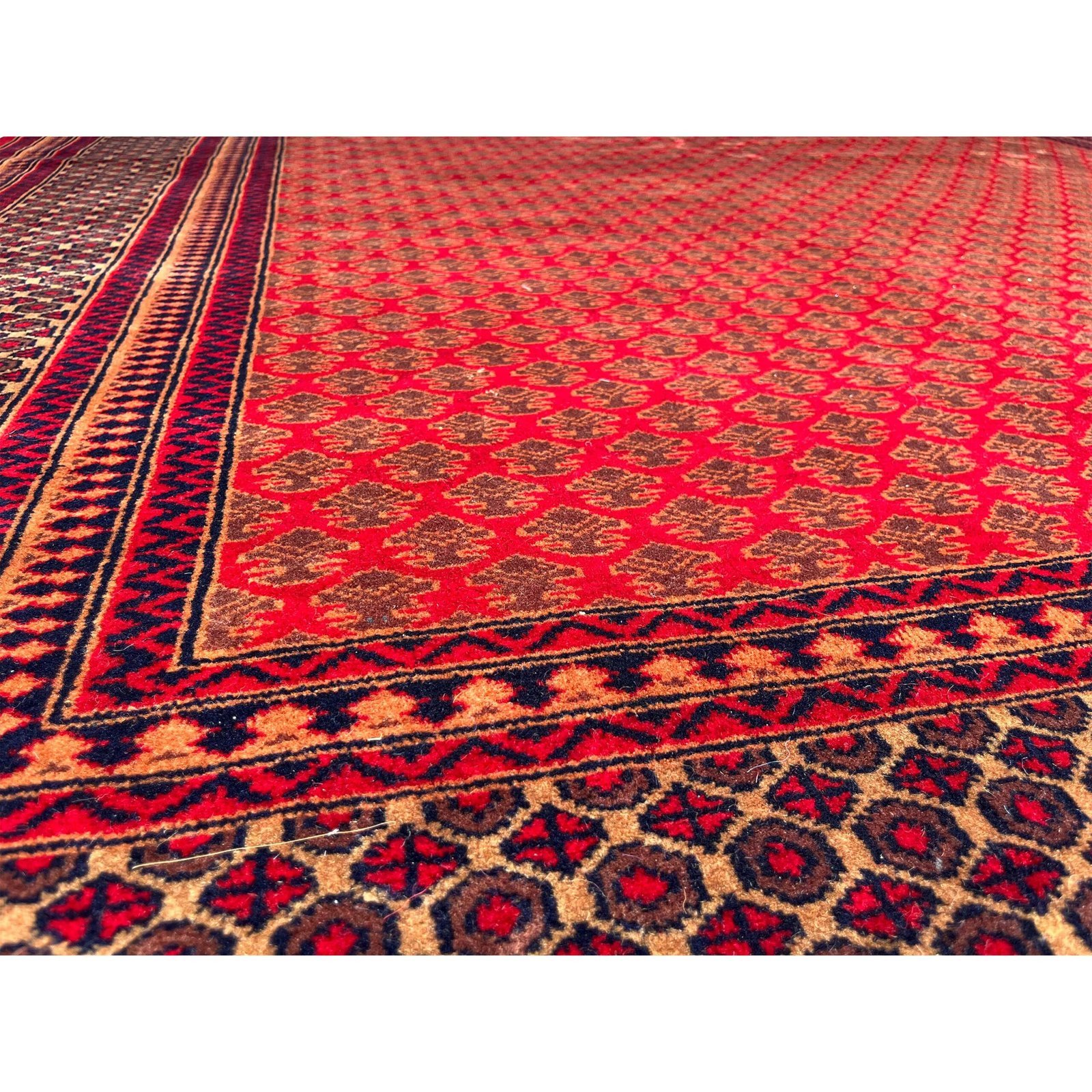 8x10 ft Hand Knotted Wool Carpet – Red Lichi Design | Luxurious Handmade Carpet - Image 4