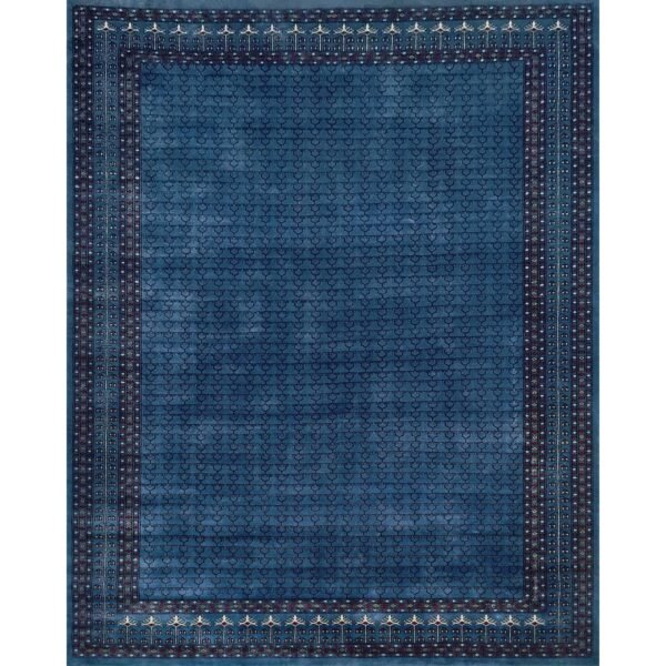 8x10 ft Royal Gray Hand Knotted Wool Carpet