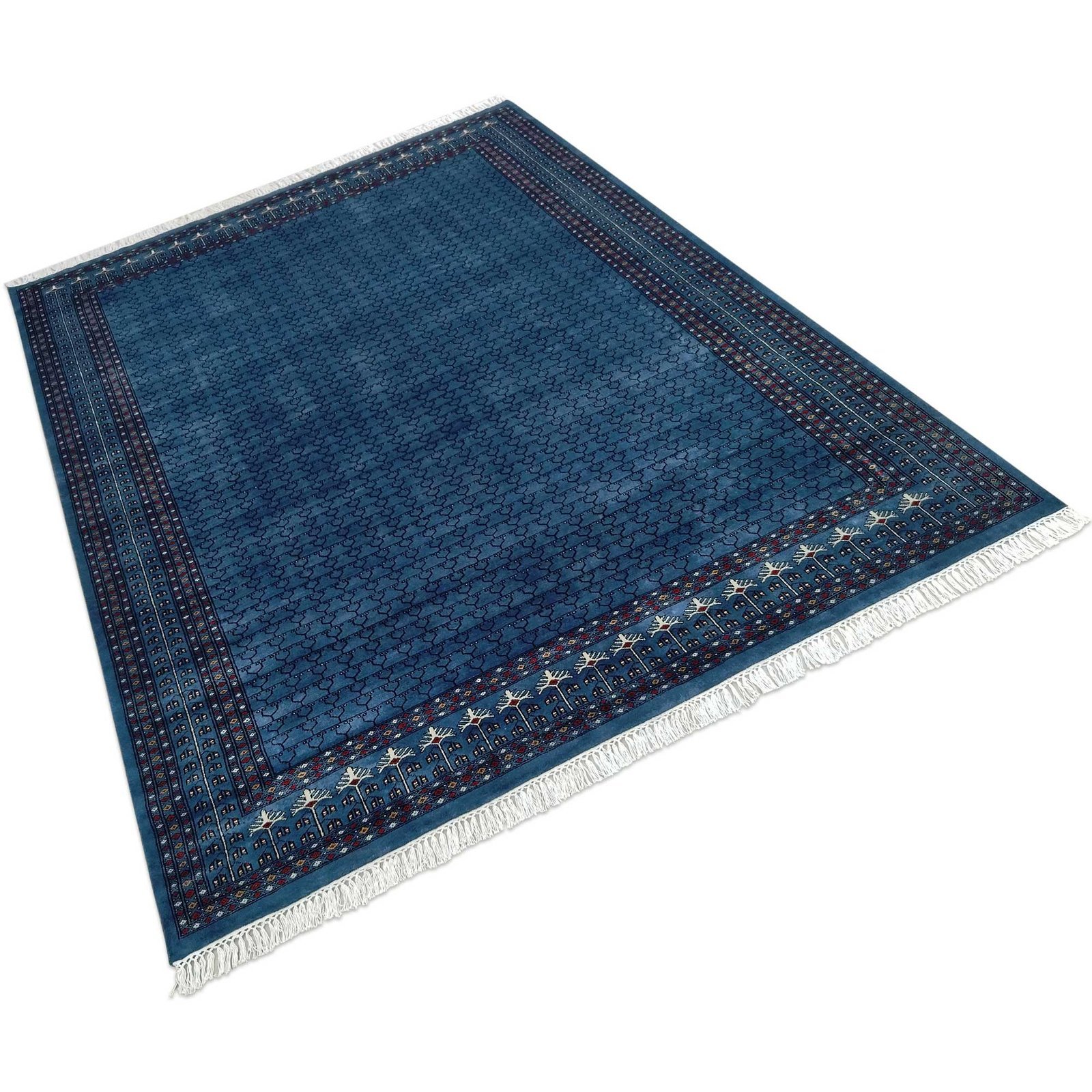 8x10 ft Royal Gray Hand Knotted Wool Carpet - Image 2
