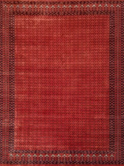 8x10 feet Hand Knotted Copper Wool Carpet