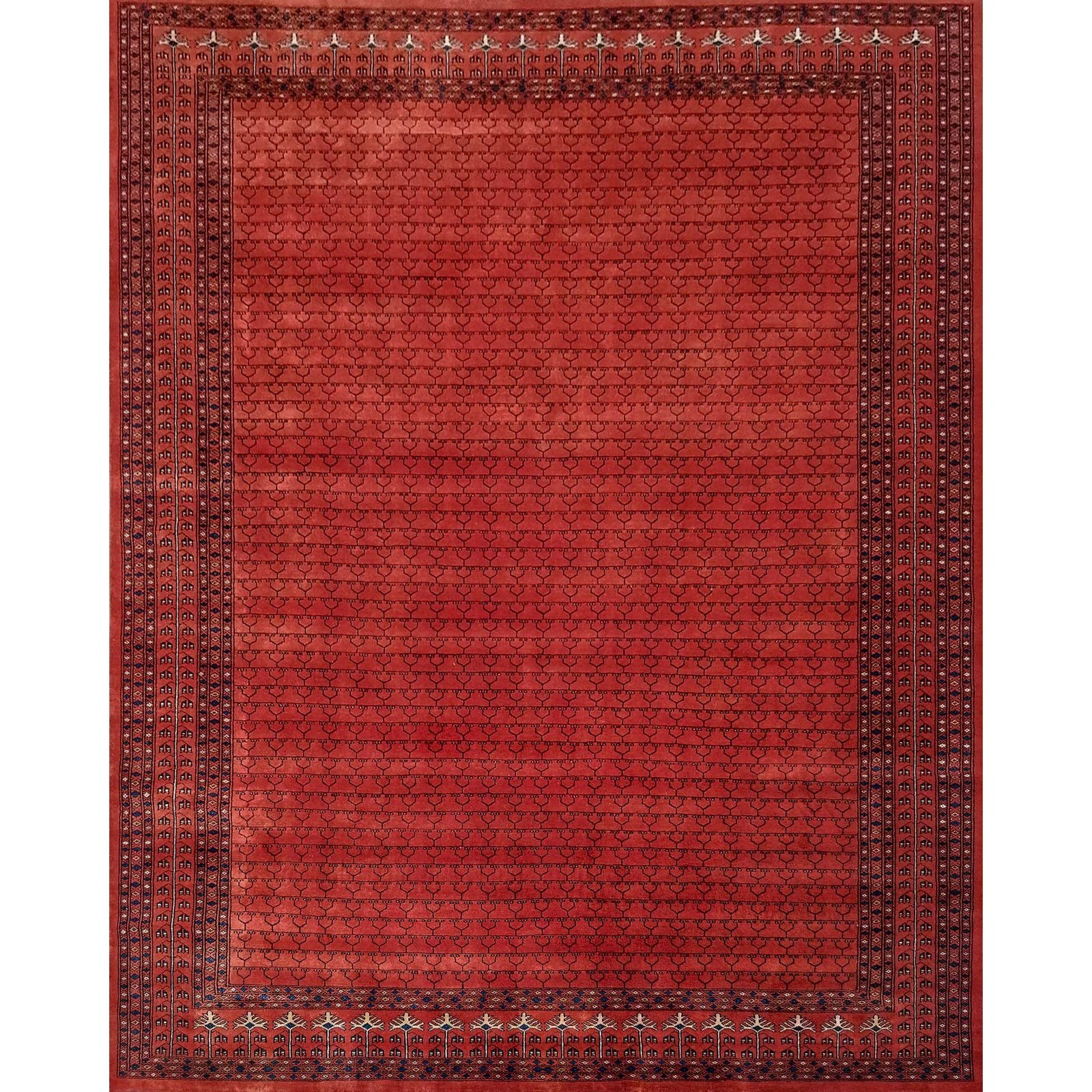 8x10 feet Hand Knotted Copper Wool Carpet