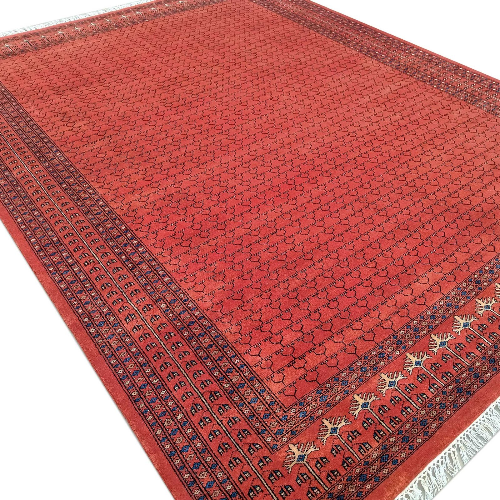 8x10 feet Hand Knotted Copper Wool Carpet - Image 7