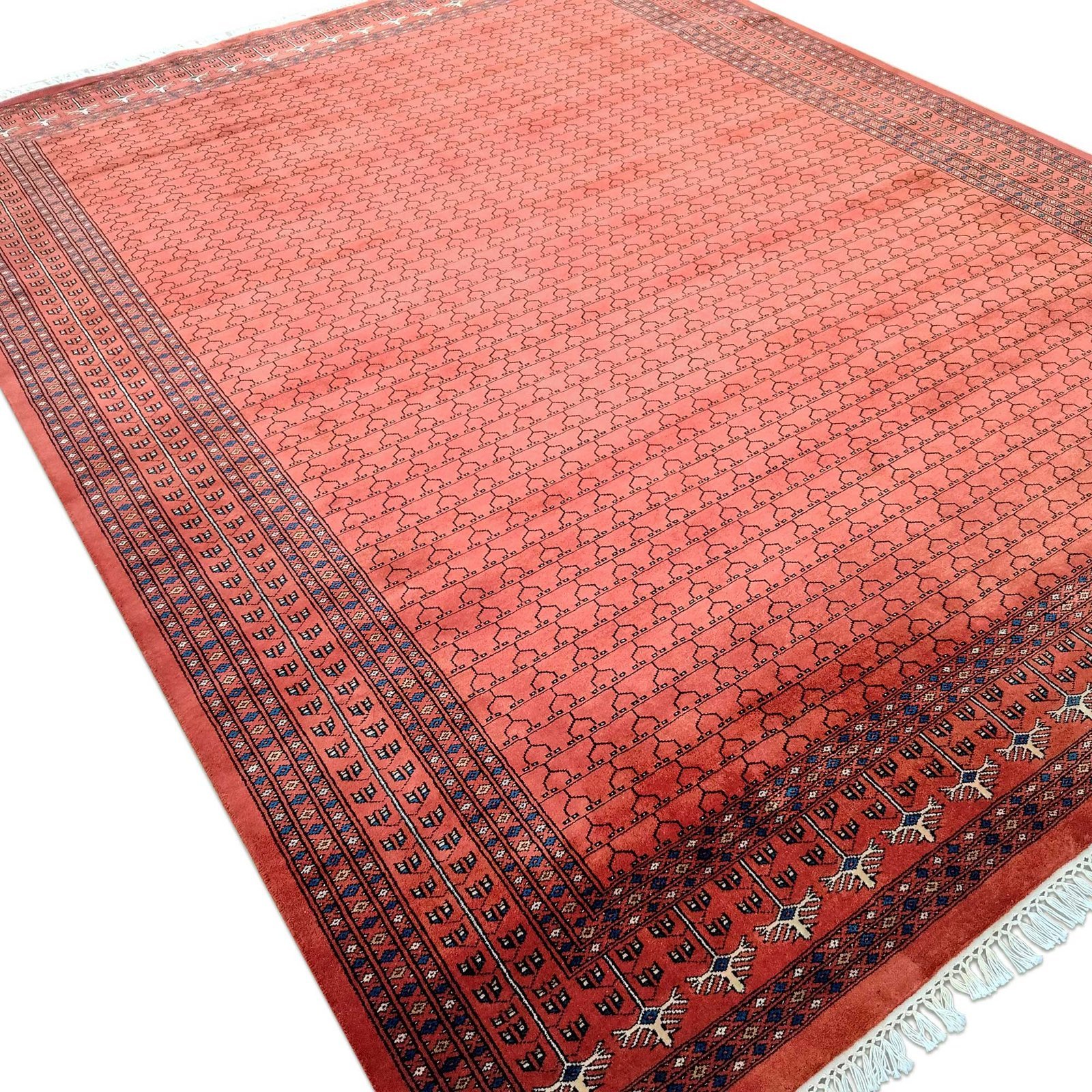 8x10 feet Hand Knotted Copper Wool Carpet - Image 6