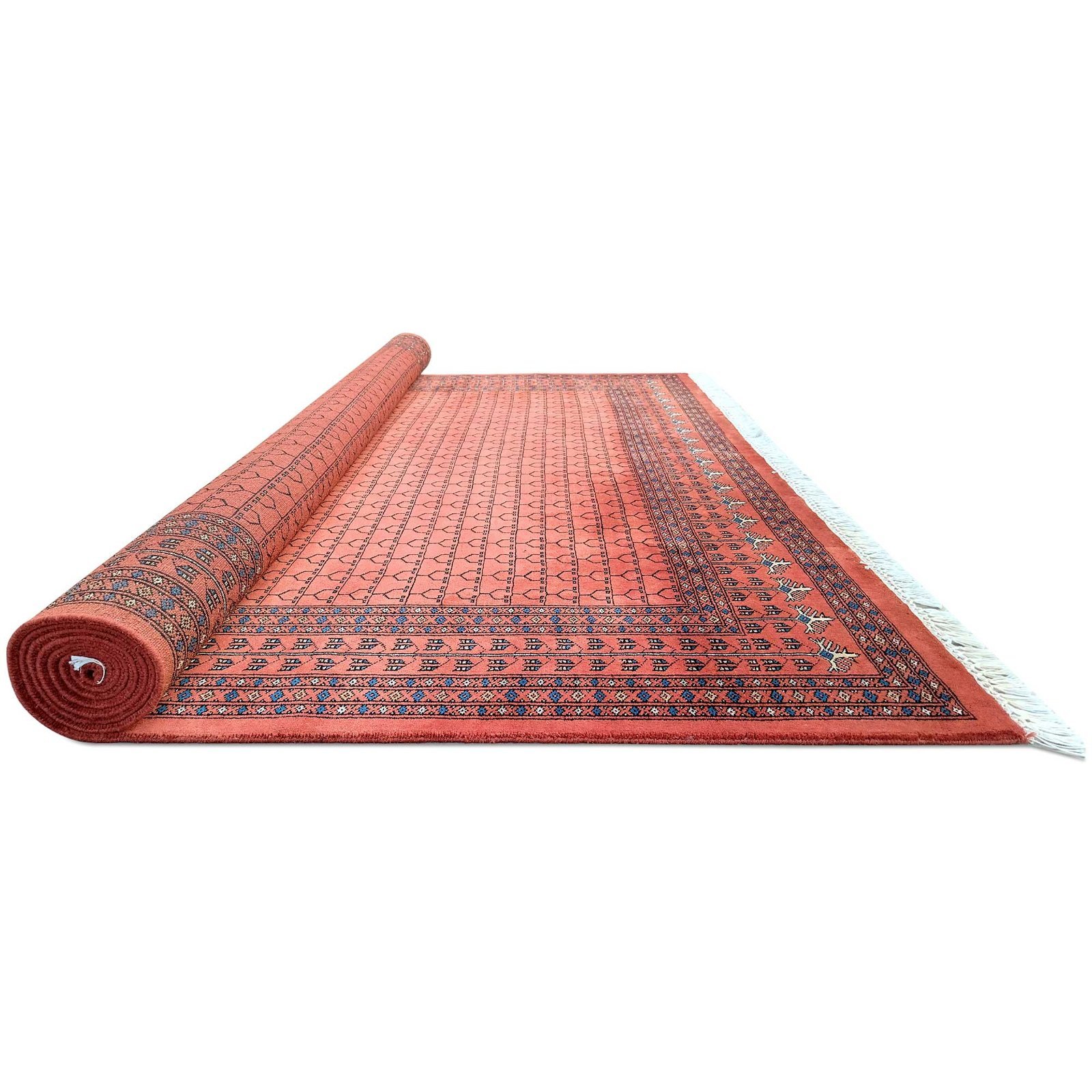 8x10 feet Hand Knotted Copper Wool Carpet - Image 5