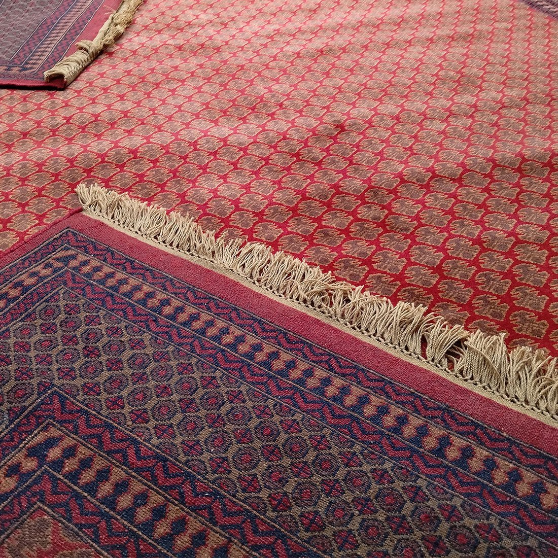 9x12 Feet Handmade Wool Carpet Lichi Red - Image 6