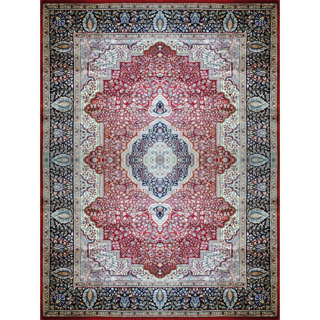 9x12 Feet Handmade Persian Wool Carpet Red