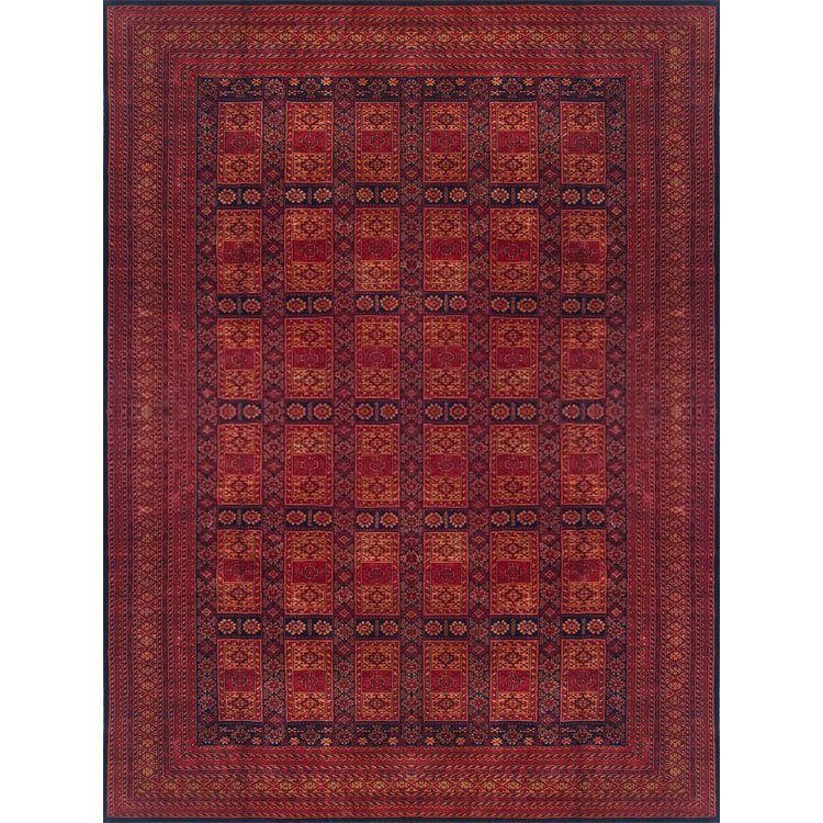 9x12 feet Handmade Tribal Carpet Black & Broun